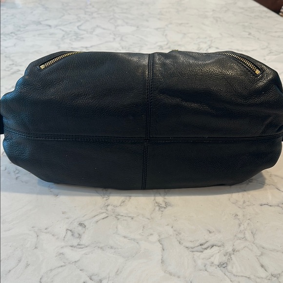 Michael Kors Black Shoulder Bag with Gold Accents - Picture 5 of 9